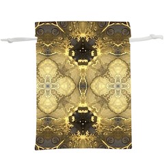 Black And Gold  Lightweight Drawstring Pouch (xl) by Dazzleway