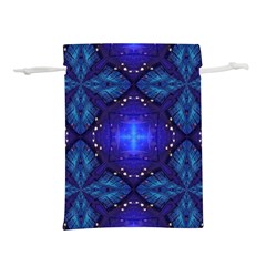 Blue Ornate Lightweight Drawstring Pouch (m) by Dazzleway