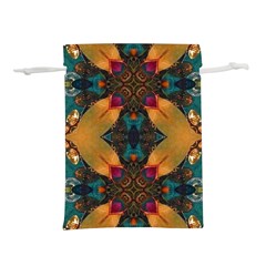 Teal And Orange Lightweight Drawstring Pouch (m) by Dazzleway