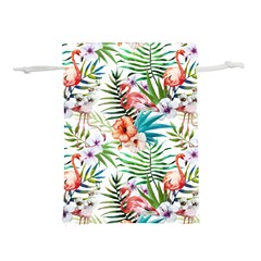 Tropical Flamingo Lightweight Drawstring Pouch (s) by goljakoff