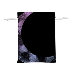 Floral Pink And Purple Moon Lightweight Drawstring Pouch (s) by Dazzleway