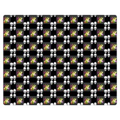 Shiny Skull Double Sided Flano Blanket (medium)  by Sparkle