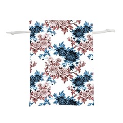 Blue And Rose Flowers Lightweight Drawstring Pouch (s) by goljakoff
