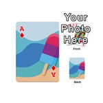 Ice Summer Beach Sea Dessert Playing Cards 54 Designs (Mini) Front - DiamondA
