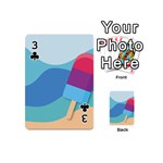 Ice Summer Beach Sea Dessert Playing Cards 54 Designs (Mini) Front - Club3
