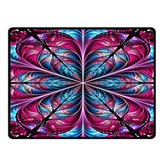 Fractal Flower Fleece Blanket (small) by Sparkle