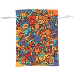 Mandala Pattern 5  Lightweight Drawstring Pouch (xl) by designsbymallika