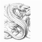 Dragon Lizard Vector Monster Small Garden Flag (Two Sides) Back