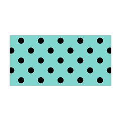 Large Black Polka Dots On Tiffany Blue - Yoga Headband by FashionLane