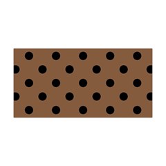 Large Black Polka Dots On Brown Bear - Yoga Headband by FashionLane