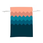 Flat ocean palette Lightweight Drawstring Pouch (S) Back