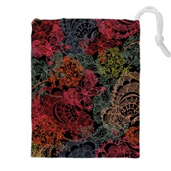 Seamless Color Design Drawstring Pouch (5xl) by designsbymallika