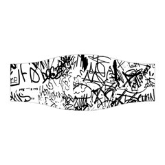 Black And White Graffiti Abstract Collage Stretchable Headband by dflcprintsclothing