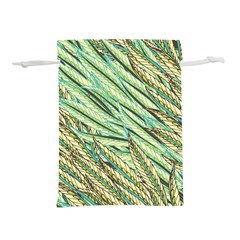 Green Leaves Lightweight Drawstring Pouch (l) by goljakoff