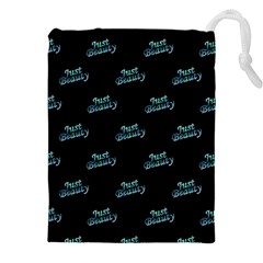 Just Beauty Words Motif Print Pattern Drawstring Pouch (4xl) by dflcprintsclothing