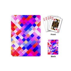 Squares Pattern Geometric Seamless Playing Cards Single Design (mini) by Dutashop