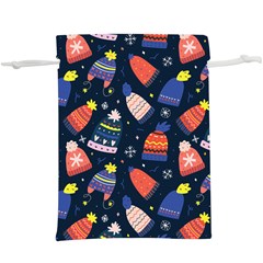 Beanie Love  Lightweight Drawstring Pouch (xl) by designsbymallika