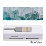 Blue green waves Memory Card Reader (Stick) Front