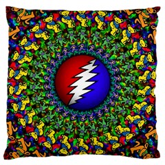 Grateful Dead Large Cushion Case (one Side) by Sapixe