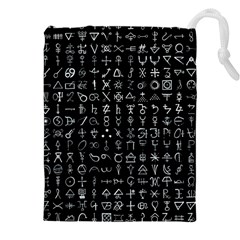 Alchemical Symbols - Collected Inverted Drawstring Pouch (4xl) by WetdryvacsLair