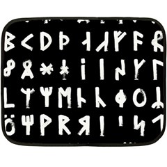 Complete Dalecarlian Rune Set Inverted Double Sided Fleece Blanket (mini)  by WetdryvacsLair
