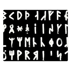 Complete Dalecarlian Rune Set Inverted Double Sided Flano Blanket (large)  by WetdryvacsLair