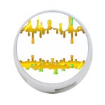 Dripping Paint In Wonderful Colors 4-Port USB Hub (Two Sides) Front