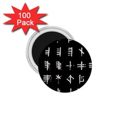 Ogham Rune Set Complete Inverted 1 75  Magnets (100 Pack)  by WetdryvacsLair