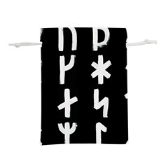 Younger Futhark Rune Set Collected Inverted Lightweight Drawstring Pouch (s) by WetdryvacsLair