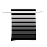 9 Bar Monochrome Fade Lightweight Drawstring Pouch (L) Back