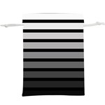 9 Bar Monochrome Fade  Lightweight Drawstring Pouch (XL) Back