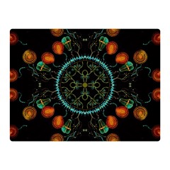 Mandala - 0006 - Floating Free Double Sided Flano Blanket (mini)  by WetdryvacsLair