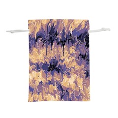 Yellow And Purple Abstract Lightweight Drawstring Pouch (m) by Dazzleway