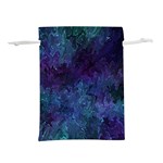 Glassy melty abstract Lightweight Drawstring Pouch (M) Back