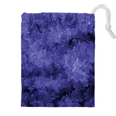 Lilac Abstract Drawstring Pouch (5xl) by Dazzleway