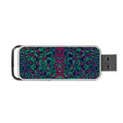 Tree Flower Paradise Of Inner Peace And Calm Pop-art Portable Usb Flash (two Sides) by pepitasart
