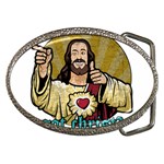 Buddy Christ Belt Buckles Front