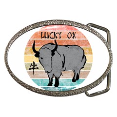 Chinese New Year ¨c Year Of The Ox Belt Buckles by Valentinaart