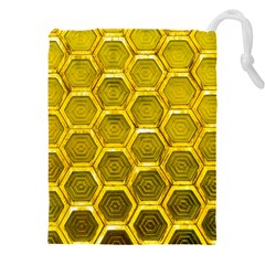 Hexagon Windows Drawstring Pouch (5xl) by essentialimage