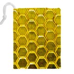 Hexagon Windows Drawstring Pouch (5XL) Back
