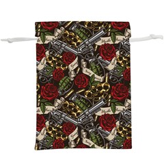Hustle Hard Dragonfly Pattern  Lightweight Drawstring Pouch (xl) by designsbymallika