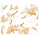 Birds and flowers  Double Sided Flano Blanket (Medium)  60 x50  Blanket Front