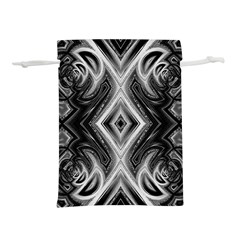 Black And White Lightweight Drawstring Pouch (s) by Dazzleway