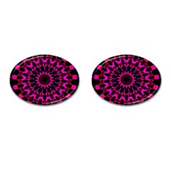 Digital Handdraw Floral Cufflinks (oval) by Sparkle