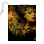 Surreal Steampunk Queen From Fonebook Drawstring Pouch (4XL) Back