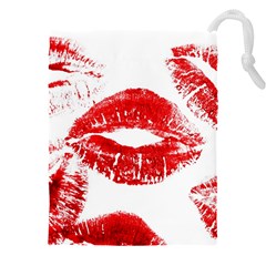 Red Lipsticks Lips Make Up Makeup Drawstring Pouch (5xl) by Dutashop