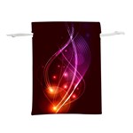  Colorful arcs in neon light, modern graphic art Lightweight Drawstring Pouch (S) Back