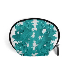 Blue Autumn Maple Leaves Collage, Graphic Design Accessory Pouch (small) by picsaspassion