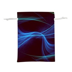 Light Waves In Blue And Green, Graphic Art Lightweight Drawstring Pouch (s) by picsaspassion