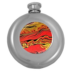 Warrior s Spirit  Round Hip Flask (5 Oz) by BrenZenCreations